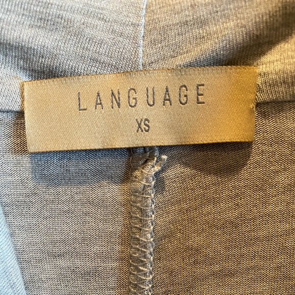 Language Soft Gray Top - Picture 3 of 3